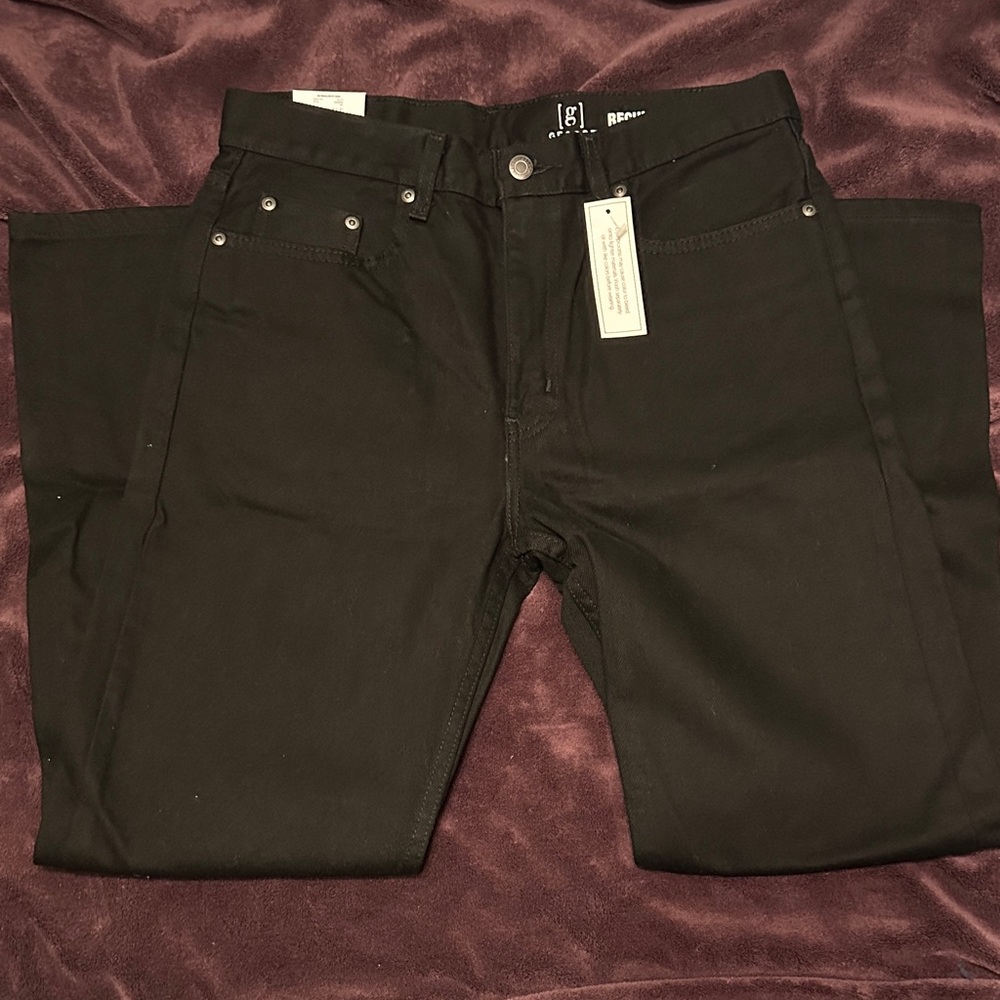 George Men's Black Jeans